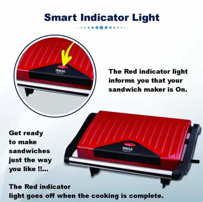 Inalsa Toast & Co Grill  (Red and Black) Inalsa Toast & Co Grill  (Red and Black)